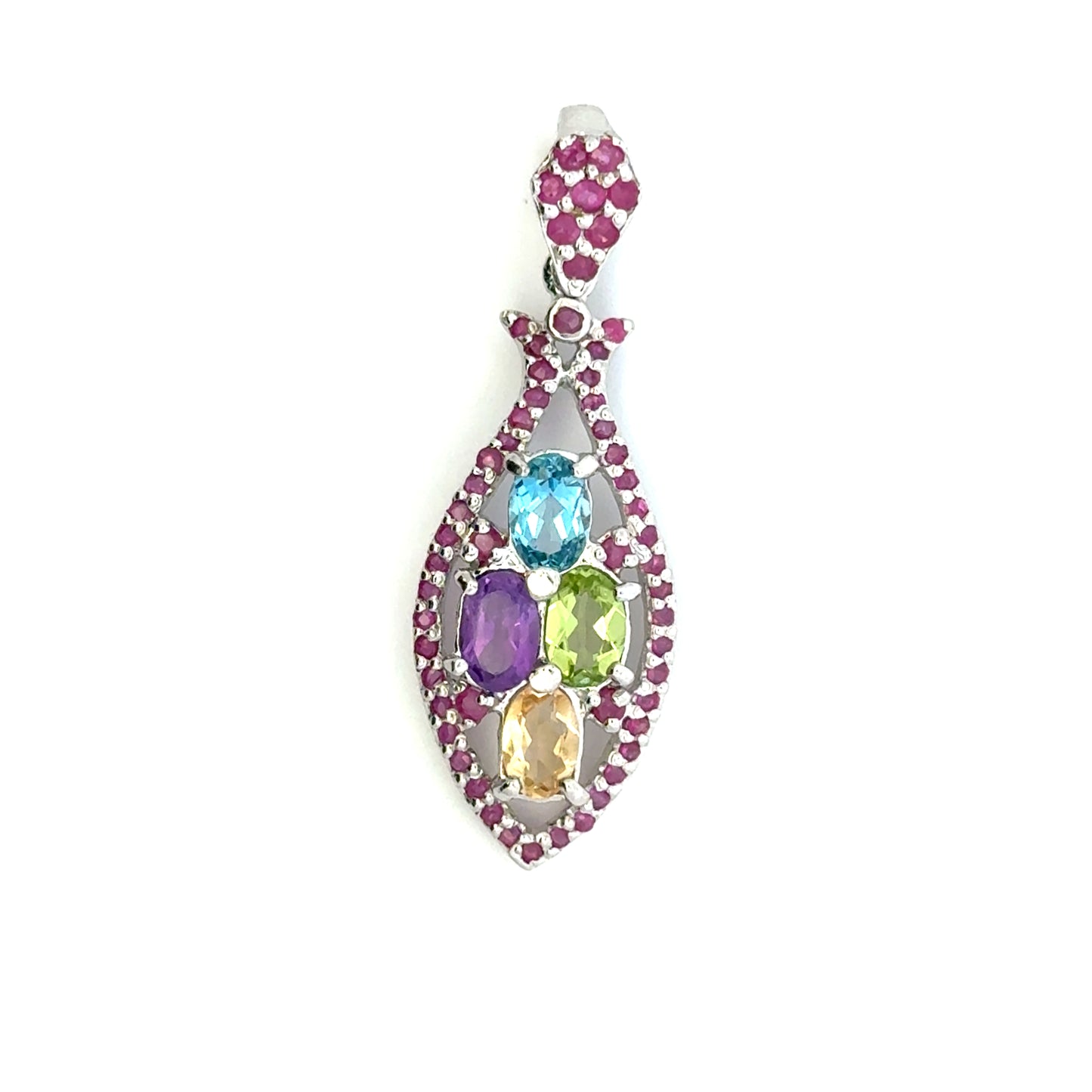 Jewelry Set: Ruby, Sapphire, Amethyst, Citrine & Topaz (Multi-Gemstone Jewelry)