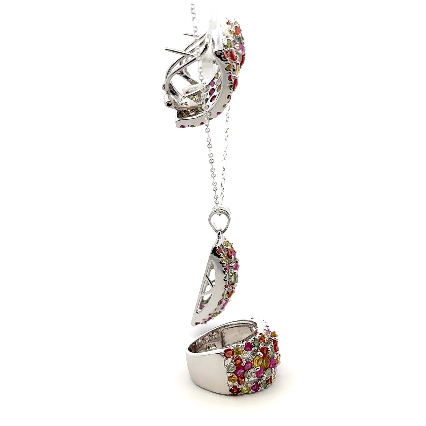Ruby & Sapphire Jewelry Set