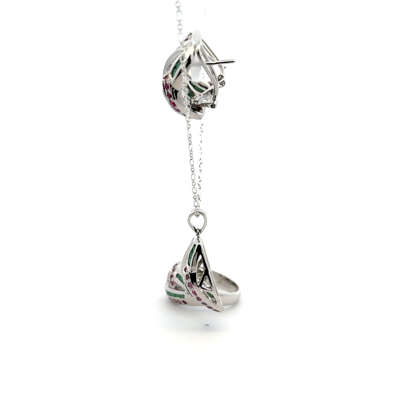 Jewelry Set: Ruby & Emerald (Multi-Gemstone Jewelry)