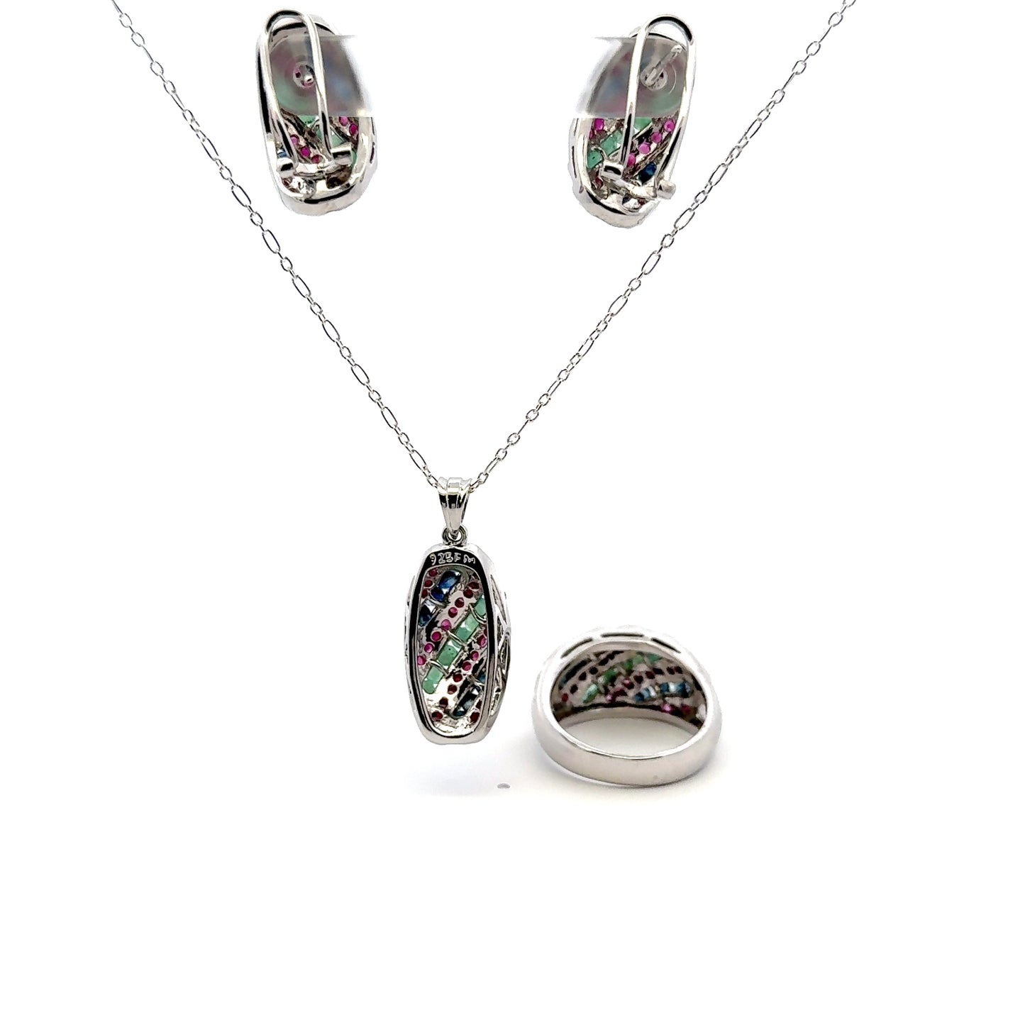 Ruby, Sapphire & Emerald Set