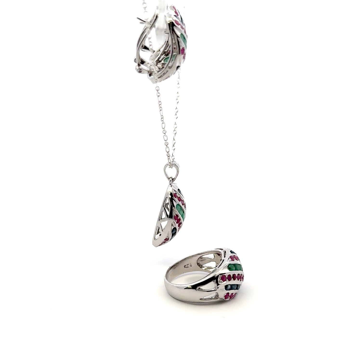 Ruby, Sapphire & Emerald Set