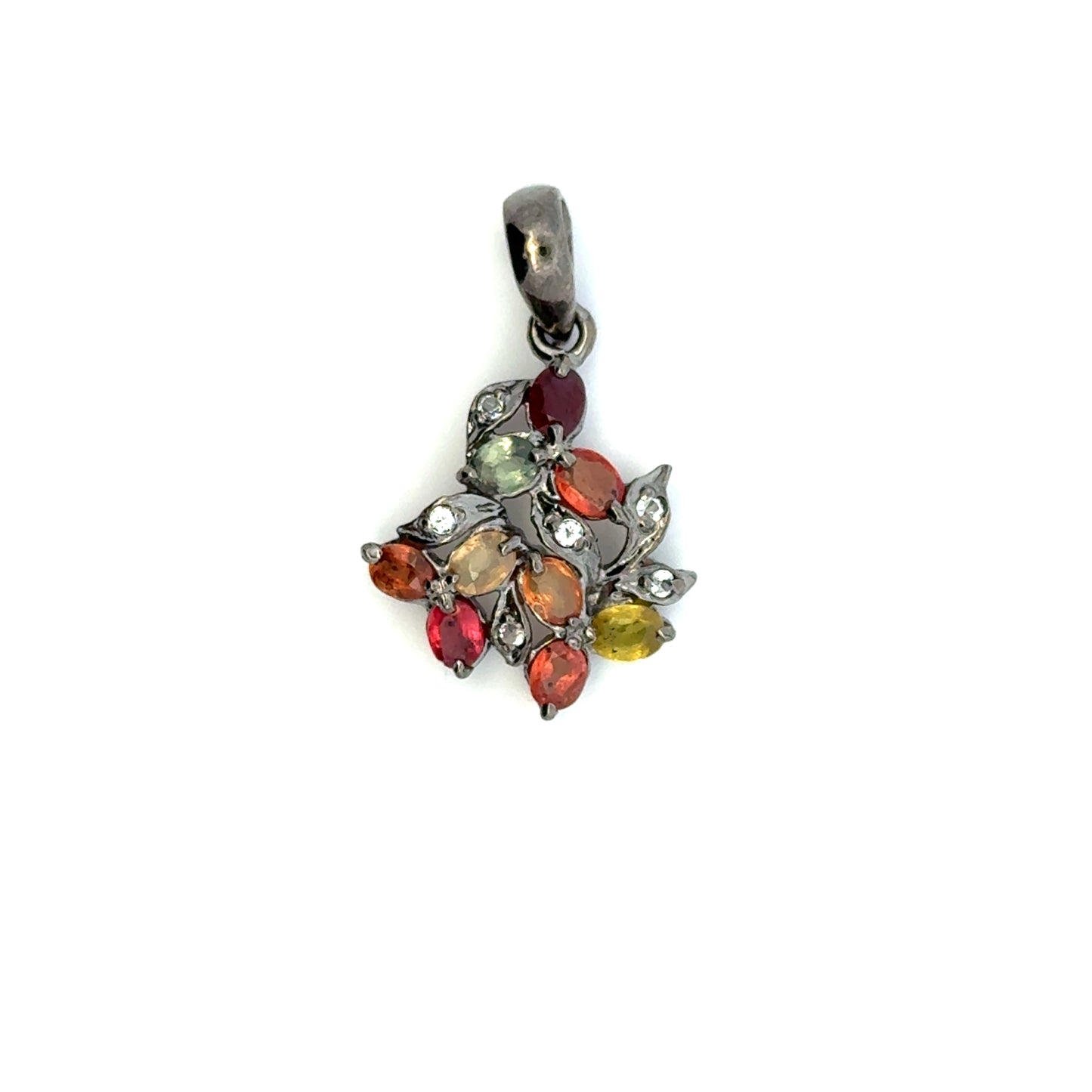 Jewelry Set: Multi-Color Sapphire – 925 Sterling Silver Collection