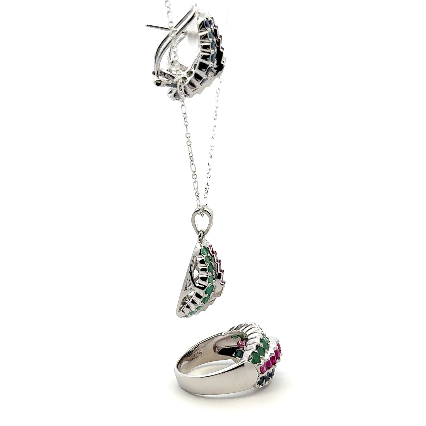 Ruby, Sapphire & Emerald Set