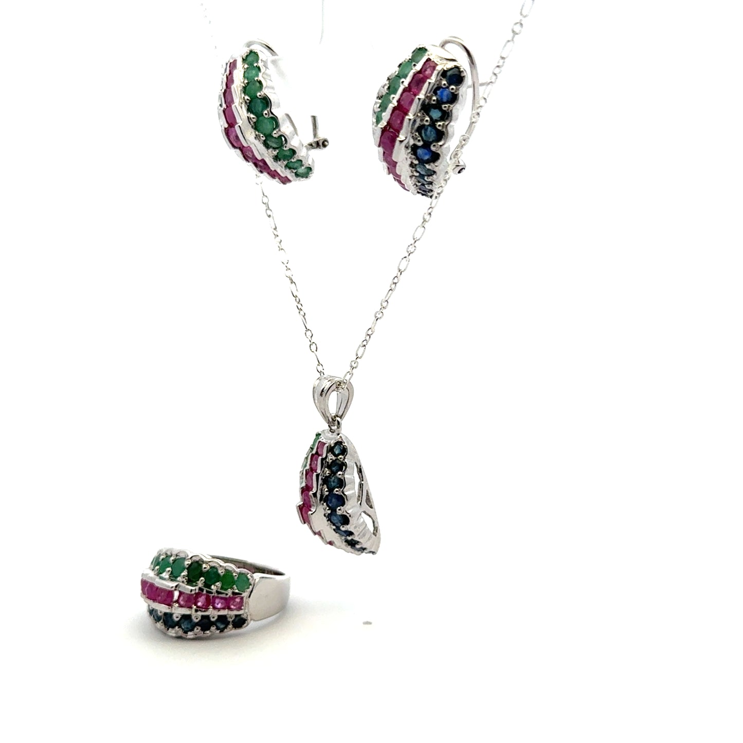 Ruby, Sapphire & Emerald Set