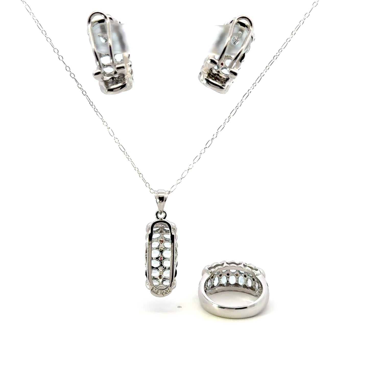 Jewelry Set: Blue Topaz & Sapphire (Multi-Gemstone Jewelry)