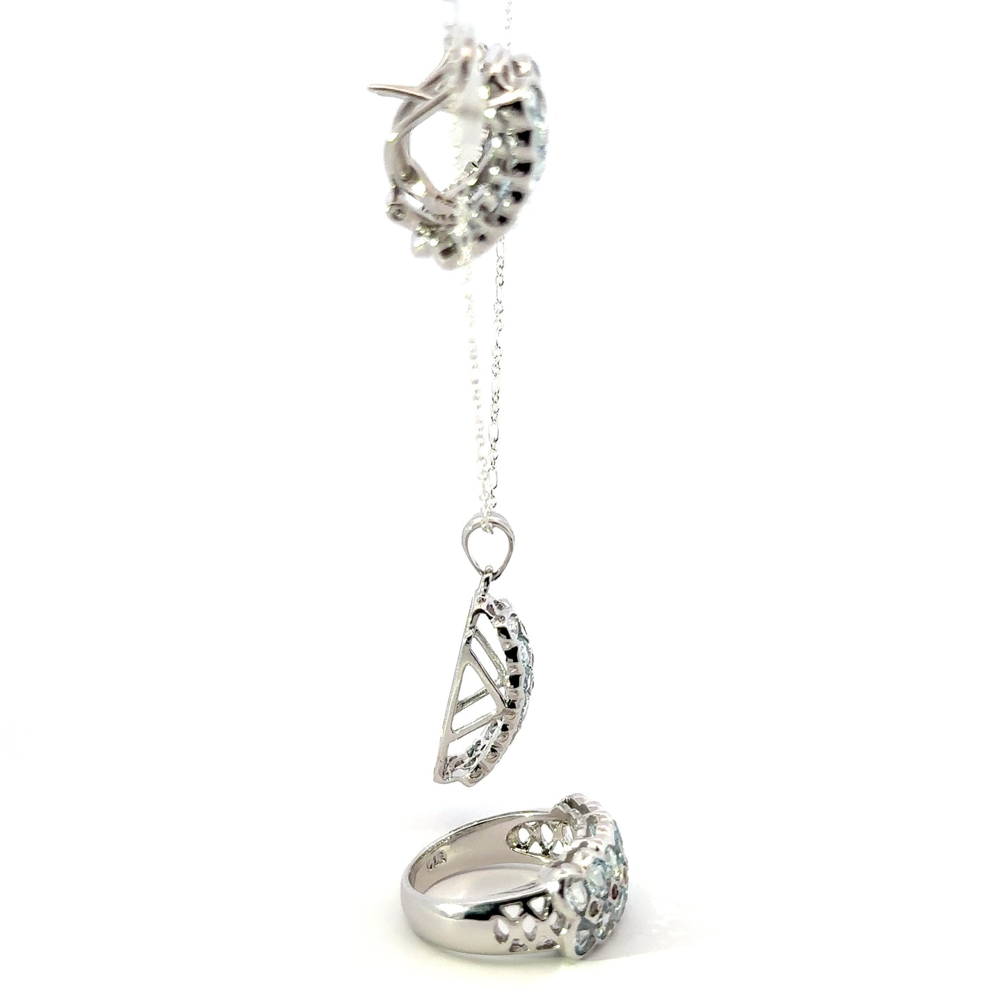Jewelry Set: Blue Topaz & Sapphire (Multi-Gemstone Jewelry)