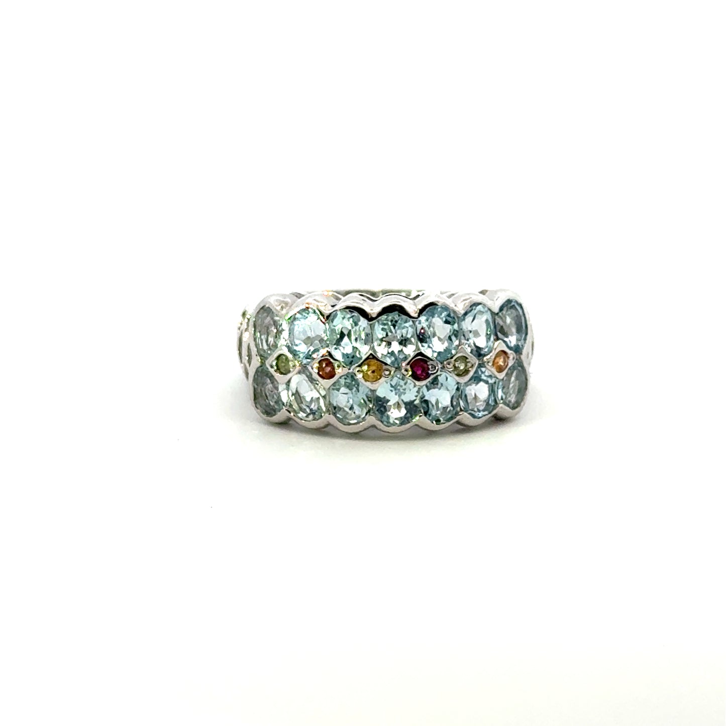 Jewelry Set: Blue Topaz & Sapphire (Multi-Gemstone Jewelry)