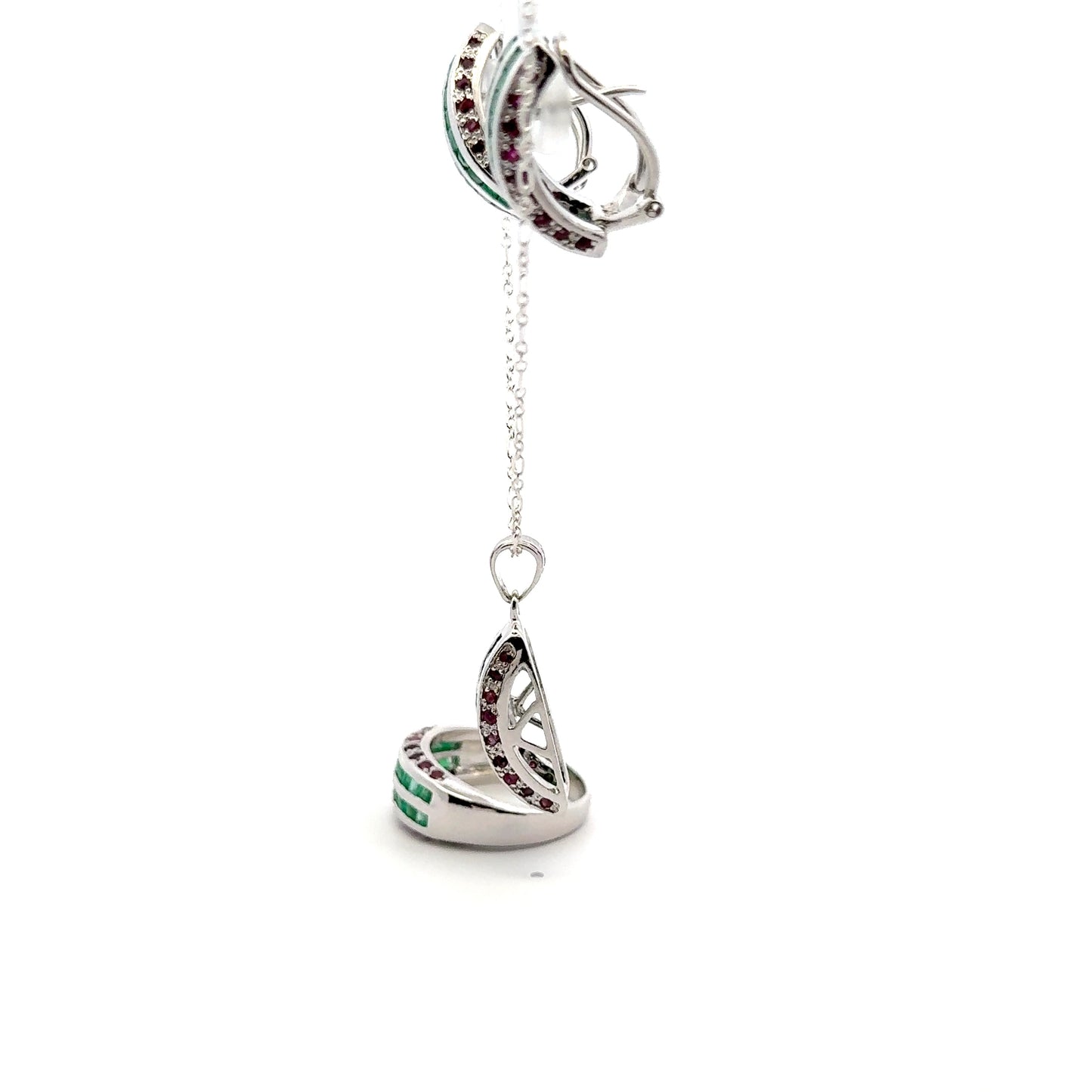 Jewelry Set: Ruby & Emerald (Multi-Gemstone Jewelry)