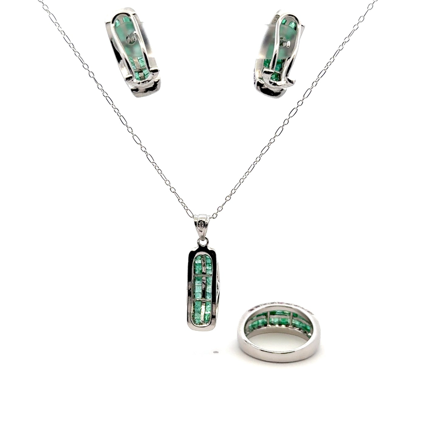 Jewelry Set: Ruby & Emerald (Multi-Gemstone Jewelry)