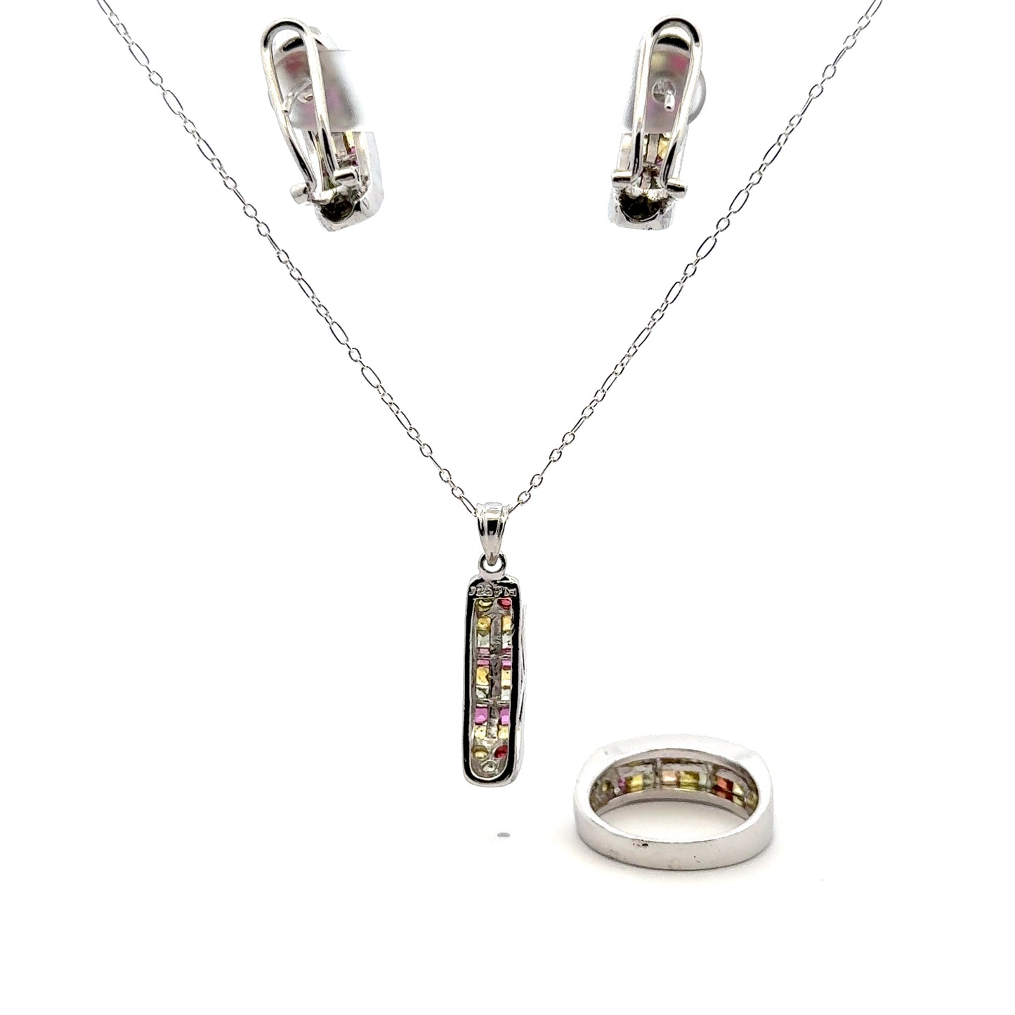 Sapphire & Ruby Handmade Jewelry Set