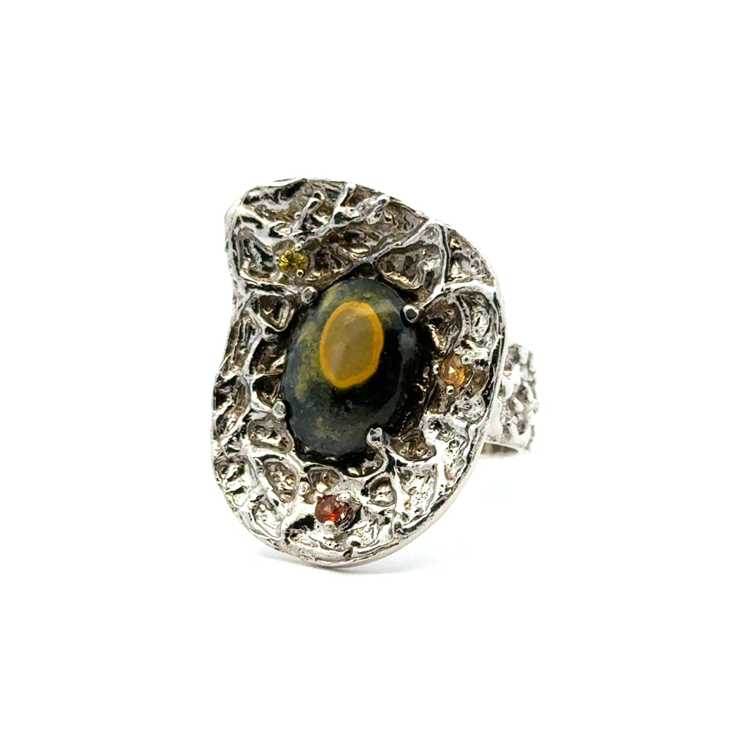 Bumble Bee Jasper & Sapphire Pendant