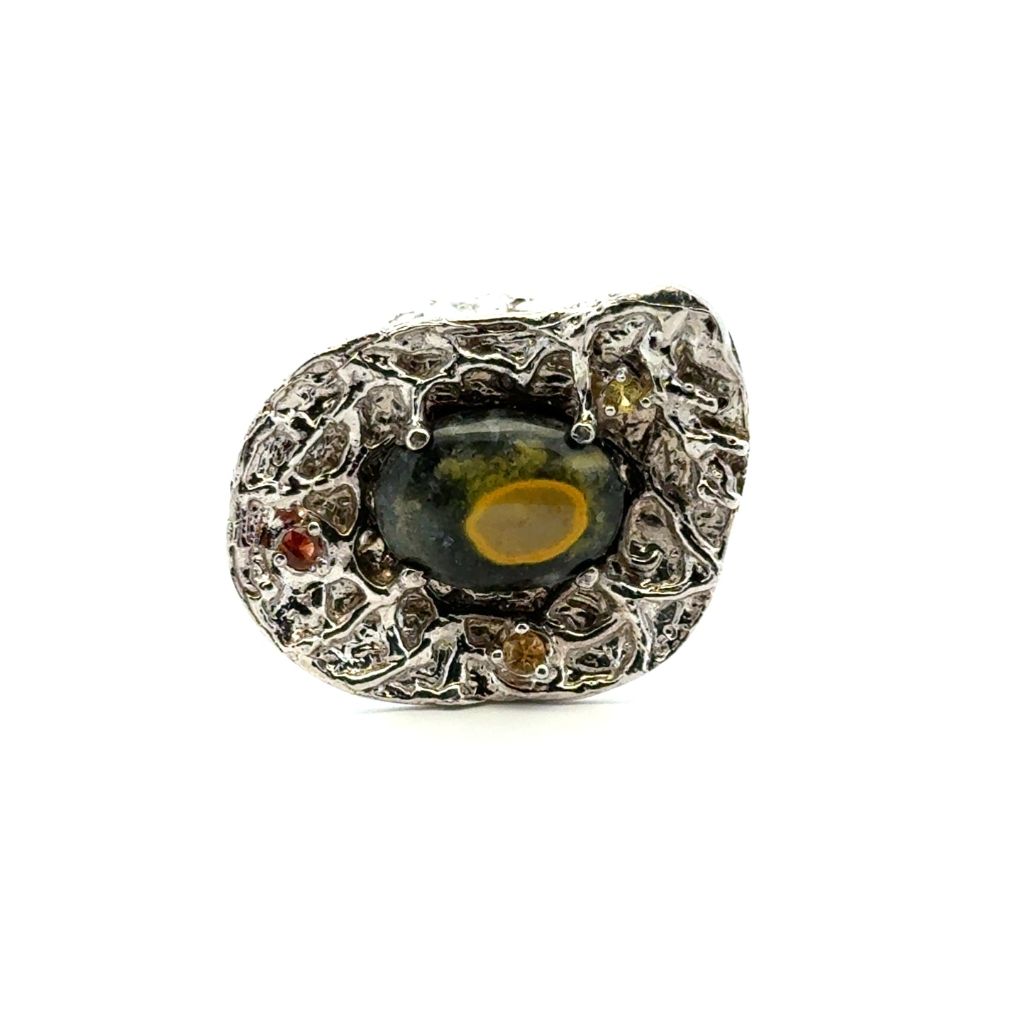 Bumble Bee Jasper & Sapphire Pendant