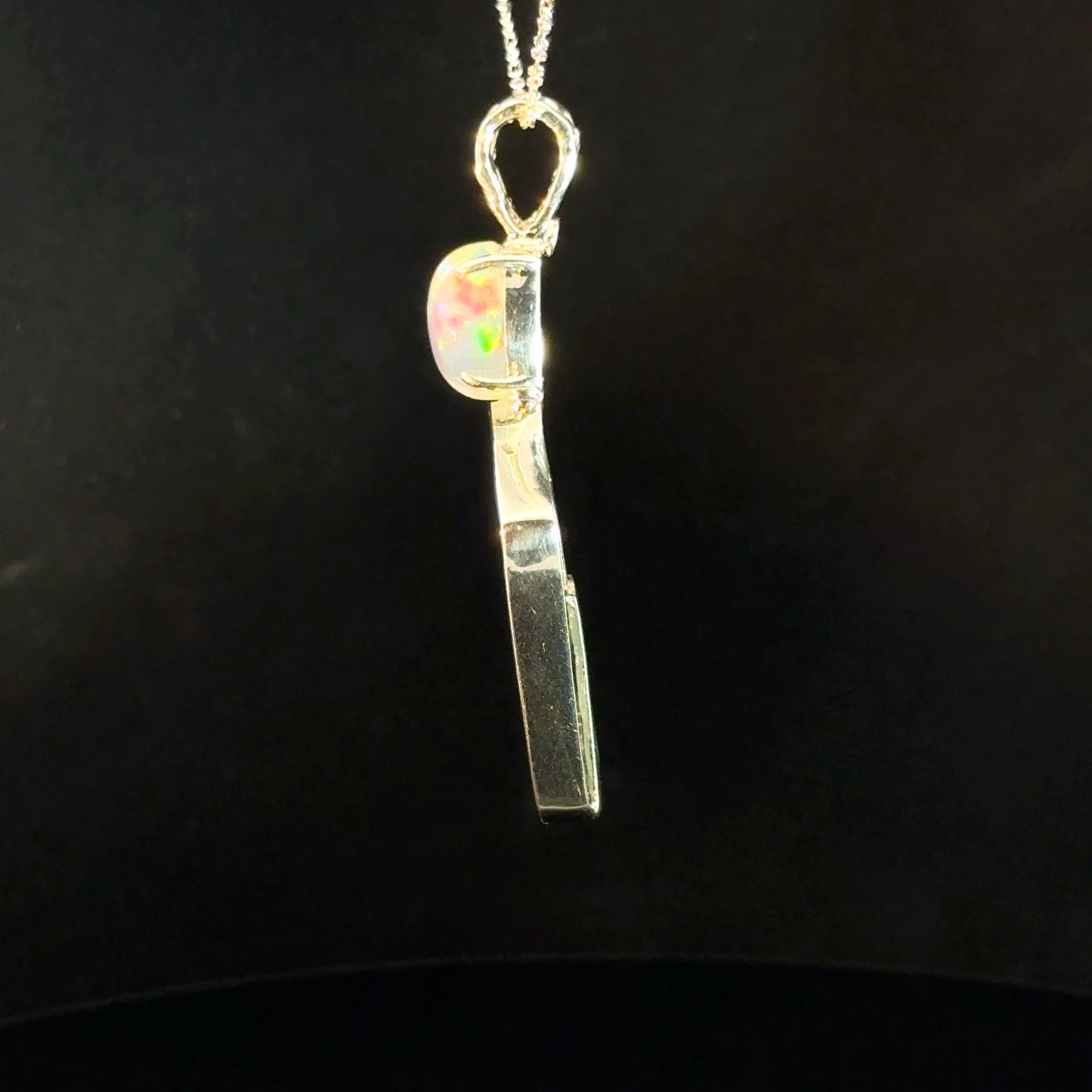 Ammolite & Mexican Jelly Opal Pendant