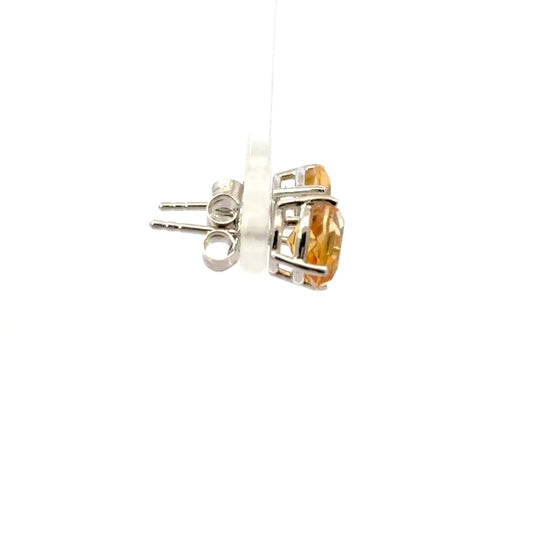 Madeira Citrine Earrings – Radiant Amber Gemstone Jewelry for Timeless Elegance