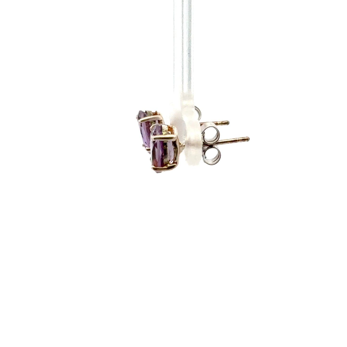 Amethyst Diamond-Shaped Earrings – Natural Gemstone Jewelry for Everyday Elegance