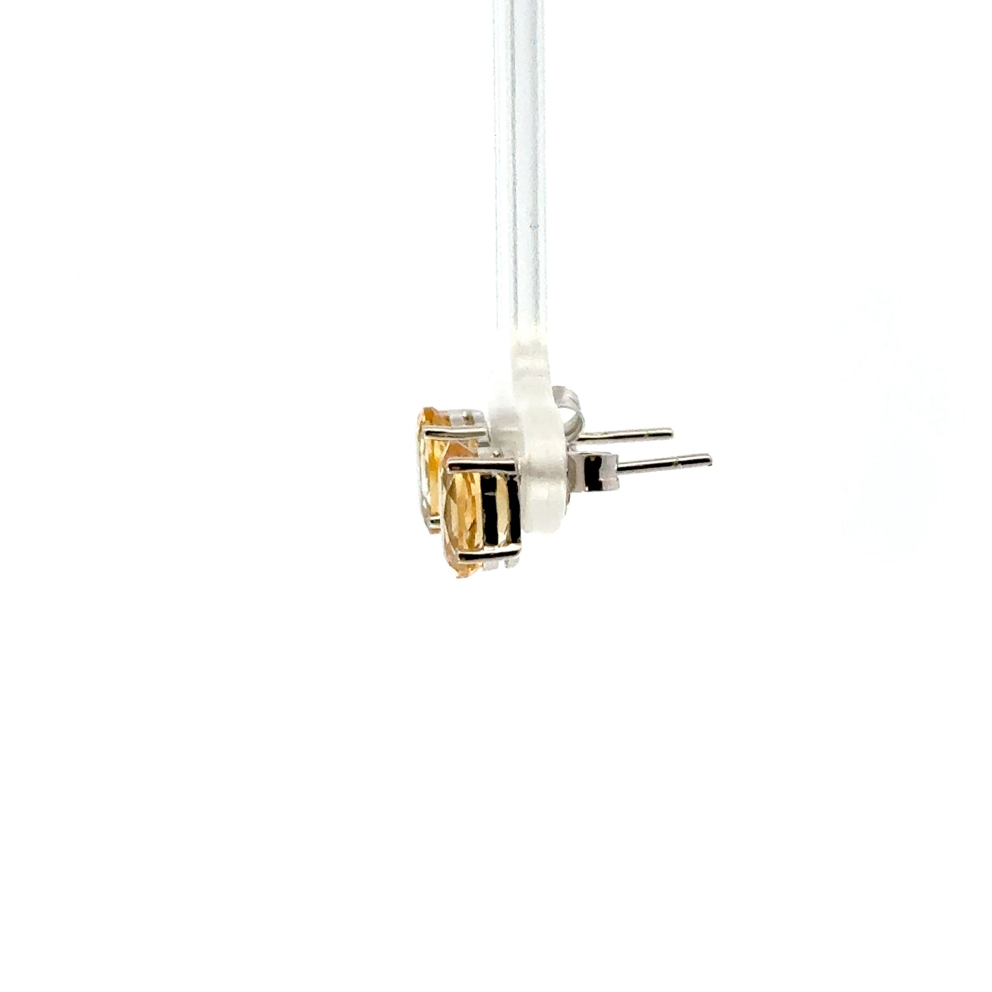 Citrine Earrings Diamond-Shaped – Unique Statement Jewelry with Warm Golden Glow