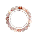 Sakura Agate Bracelet – Natural Pink & White Gemstone Jewelry