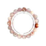 Sakura Agate Bracelet – Natural Pink & White Gemstone Jewelry