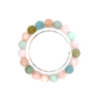 Morganite & Aquamarine Bracelet – Natural Pink & Blue Gemstone Jewelry