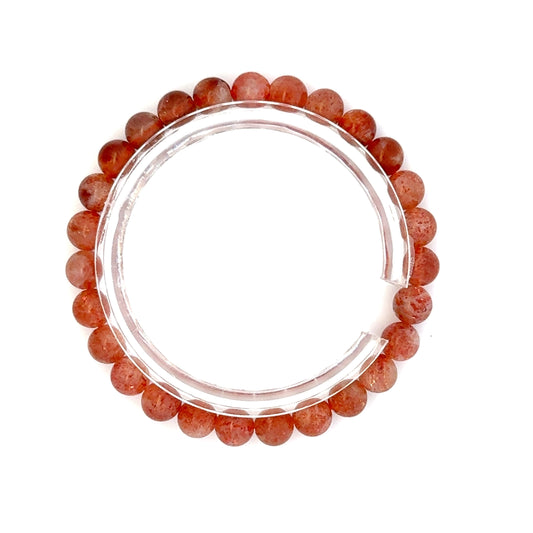 Sunstone Bracelet – Natural Gemstone Jewelry with Radiant Orange Glow - (AA Quality)