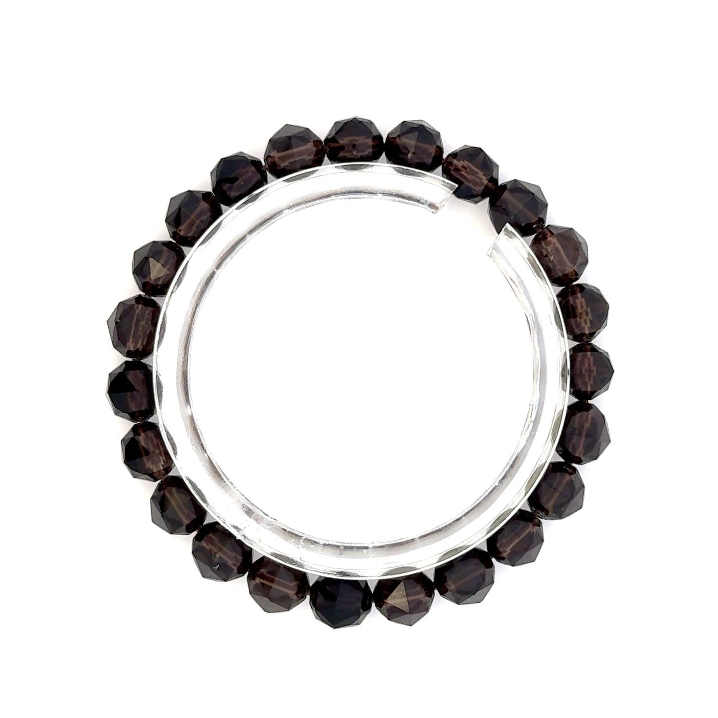 Smoky Quartz Diamond Cut Bracelet – Natural Brown Gemstone Jewelry for Energy & Style