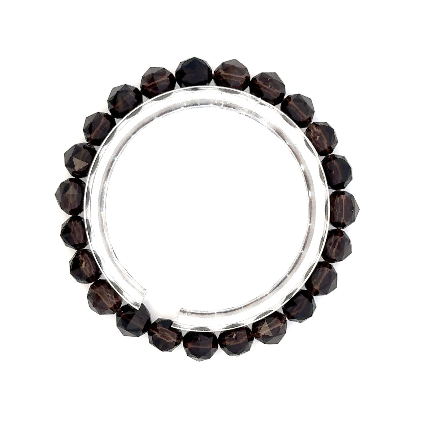 Smoky Quartz Diamond Cut Bracelet – Natural Brown Gemstone Jewelry for Energy & Style