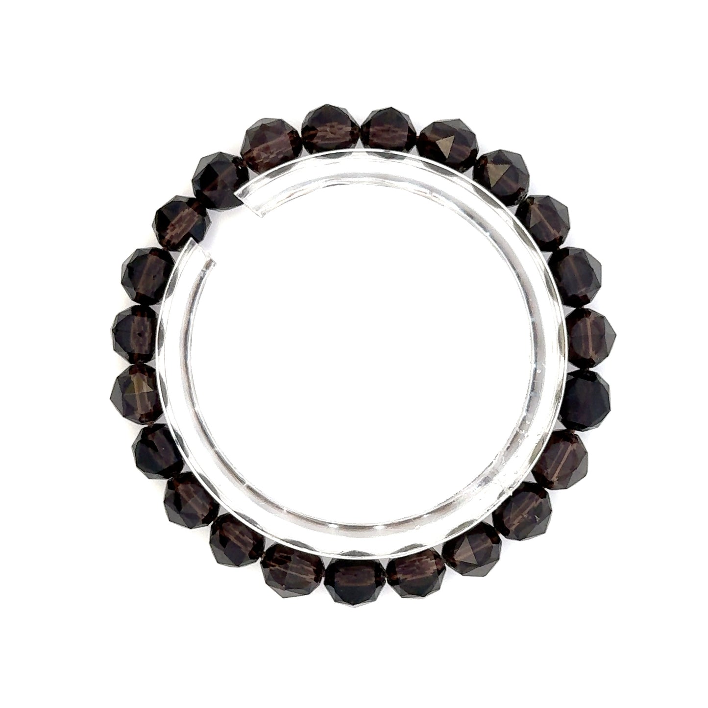 Smoky Quartz Diamond Cut Bracelet – Natural Brown Gemstone Jewelry for Energy & Style