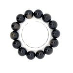 AAA Gold Sheen Obsidian Bracelet – Natural Gemstone Beaded Jewelry