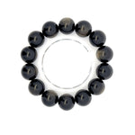 AAA Gold Sheen Obsidian Bracelet – Natural Gemstone Beaded Jewelry