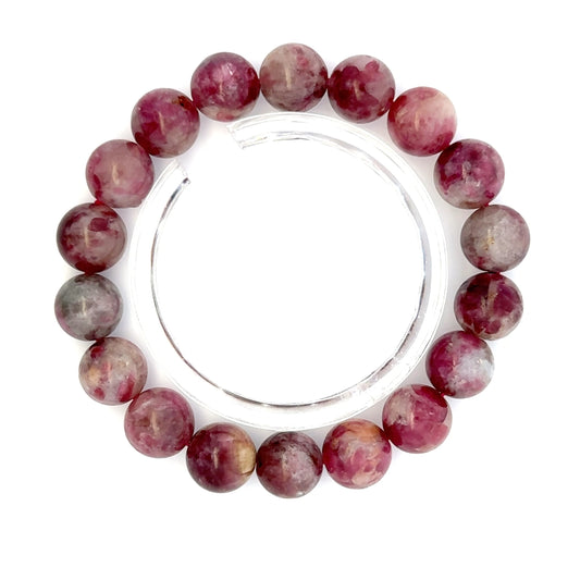 Pink Tourmaline Bracelet – Natural Pink Gemstone for Jewelry & Energy - (AA Quality)