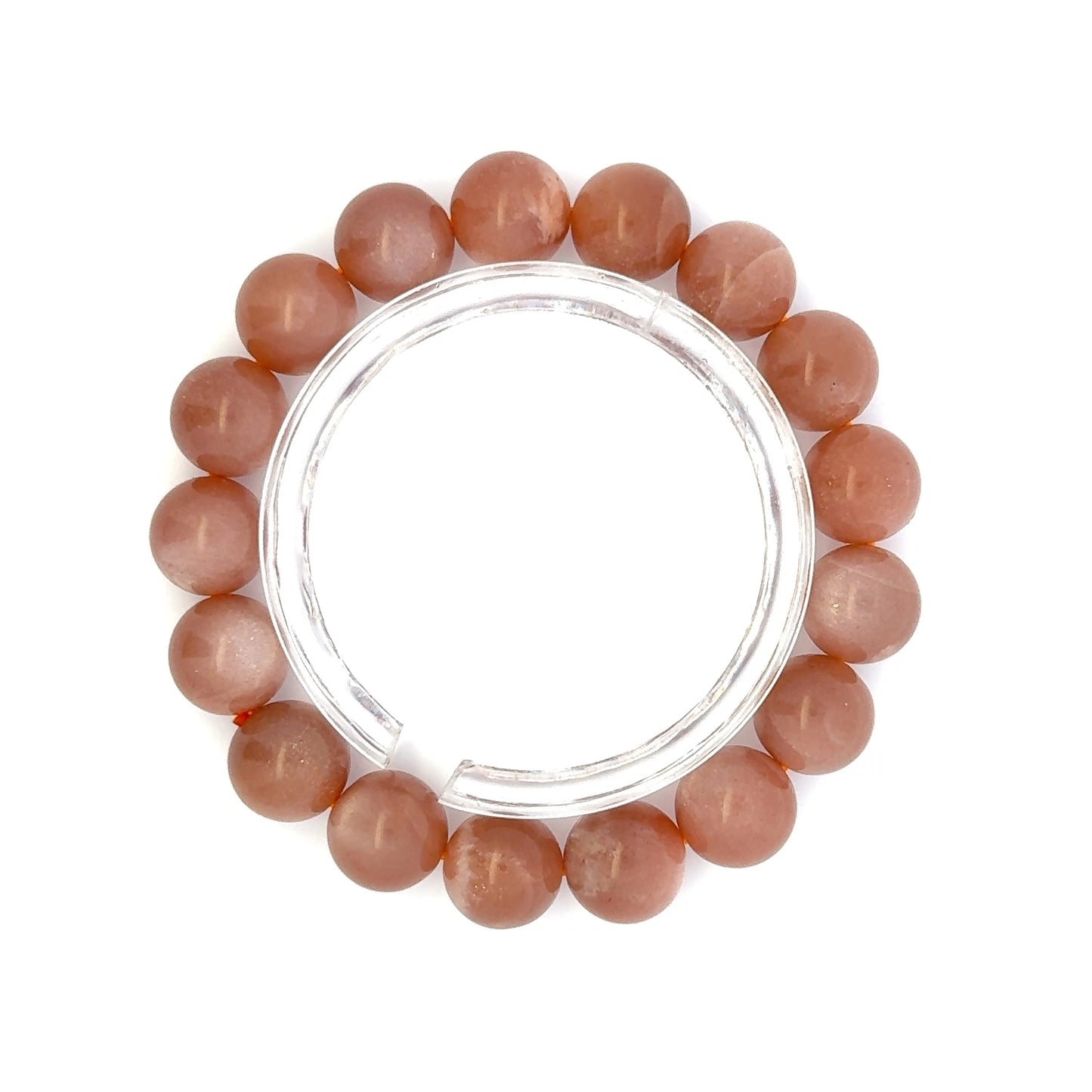 Peach Moonstone/Sunstone Bracelet – Glow of Serenity in Every Wear