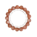 Peach Moonstone/Sunstone Bracelet – Glow of Serenity in Every Wear