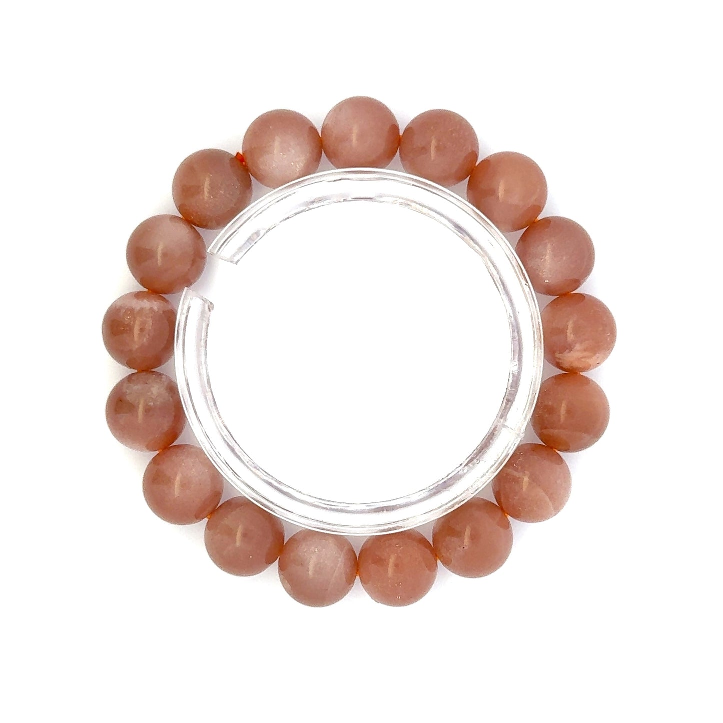 Peach Moonstone/Sunstone Bracelet – Glow of Serenity in Every Wear