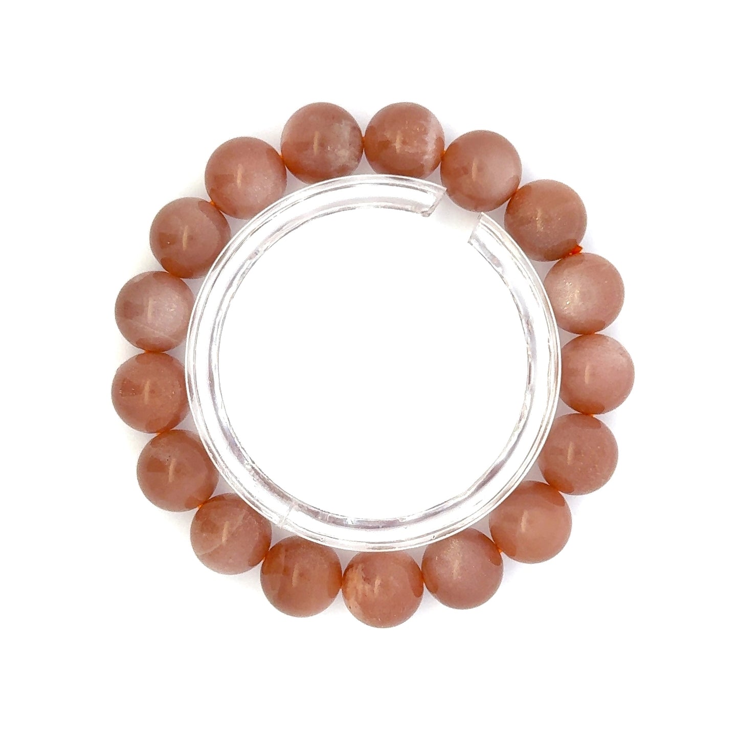 Peach Moonstone/Sunstone Bracelet – Glow of Serenity in Every Wear