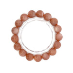 Peach Moonstone/Sunstone Bracelet – Glow of Serenity in Every Wear