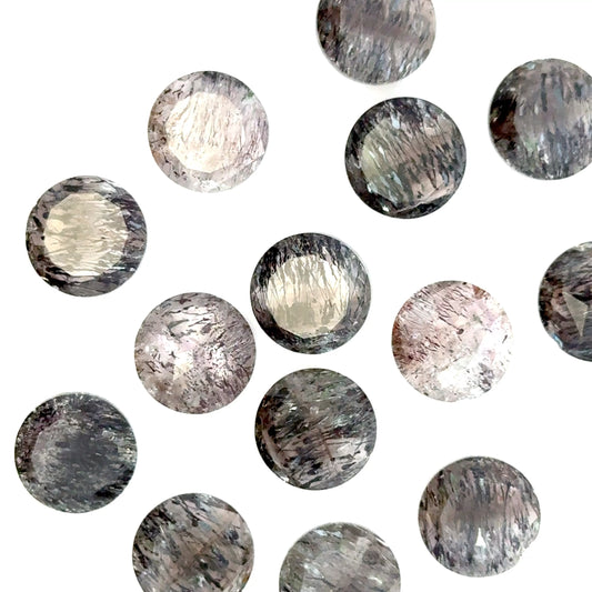 Sacred Seven / Super Seven Faceted Round – Shallow Pavilion Cut