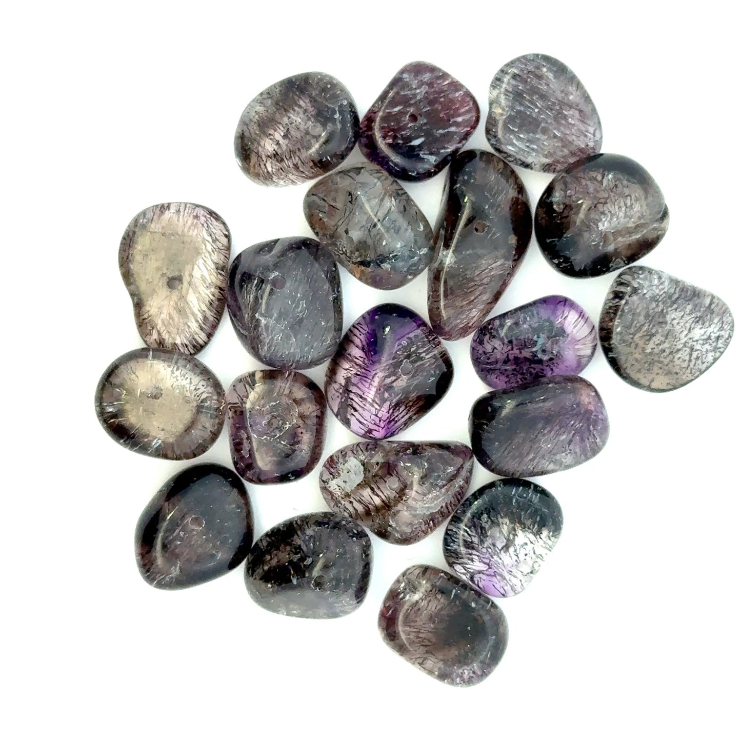Sacred Seven / Super Seven Freeform Crystal Beads – Tumbled & Face Drilled
