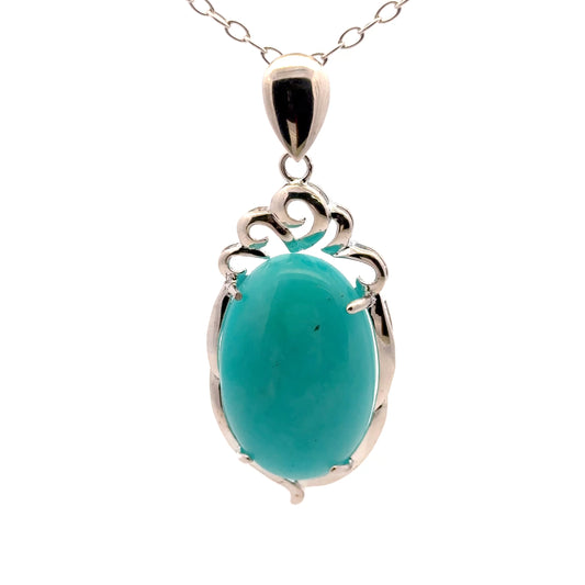 Amazonite AAA Sterling Silver 925 Necklace