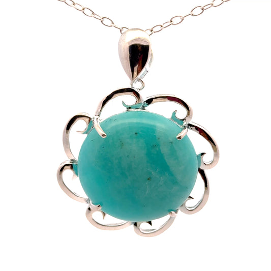Amazonite AAA Sterling Silver 925 Necklace