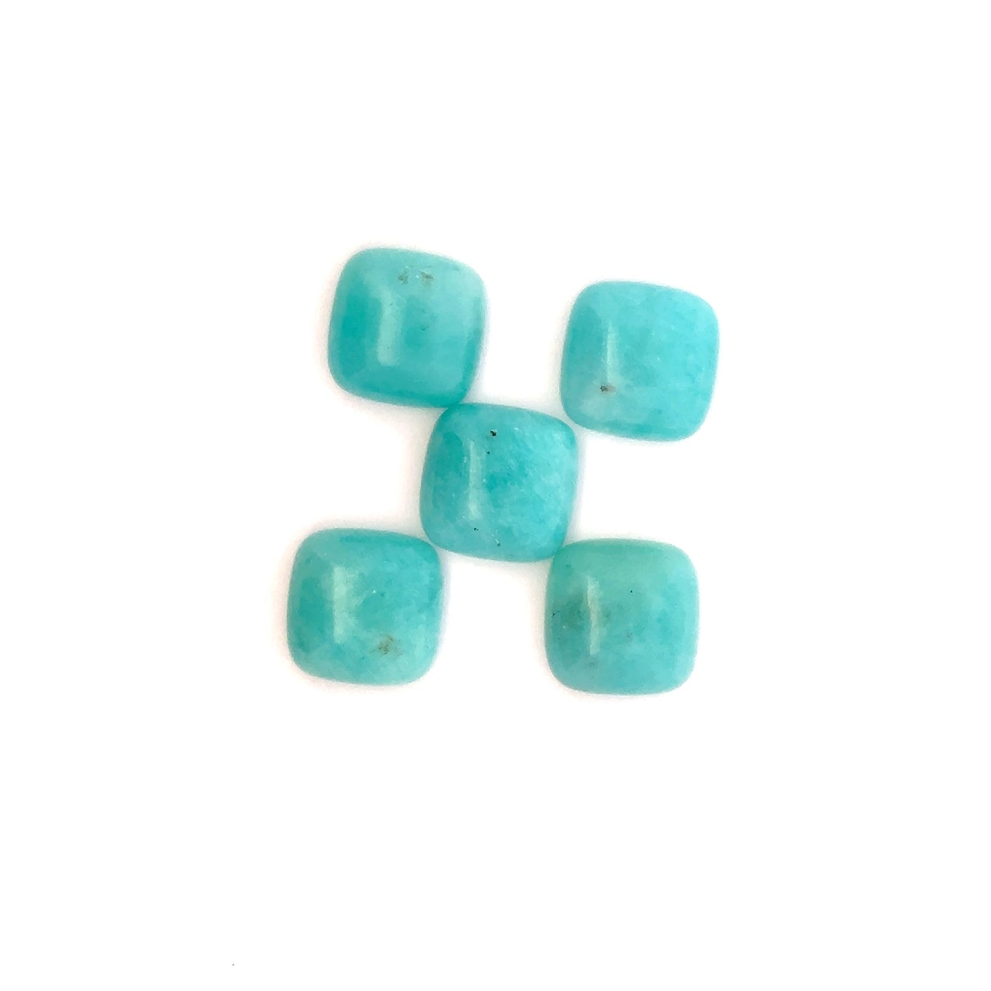 Amazonite Cushion-Shaped Gemstone – Elegant Blue-Green Crystal Jewelry