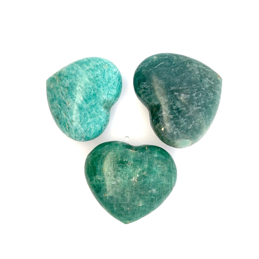 Heart-Shaped Amazonite Crystal – Natural Gemstone for Love & Healing