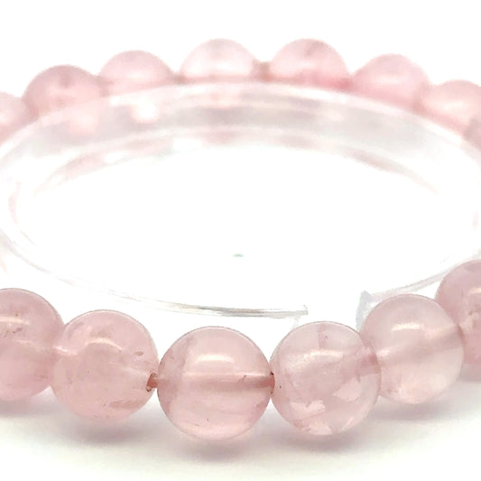 Rose Quartz Bracelet from Madagascar – Crystal Beads - (AA Quality)