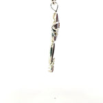 Triple Gemstone Pendant: Watermelon Tourmaline, Mexican Fire Agate & Pink Spinel
