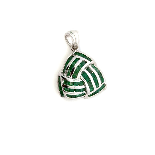Emerald Pendant in 925 Sterling Silver