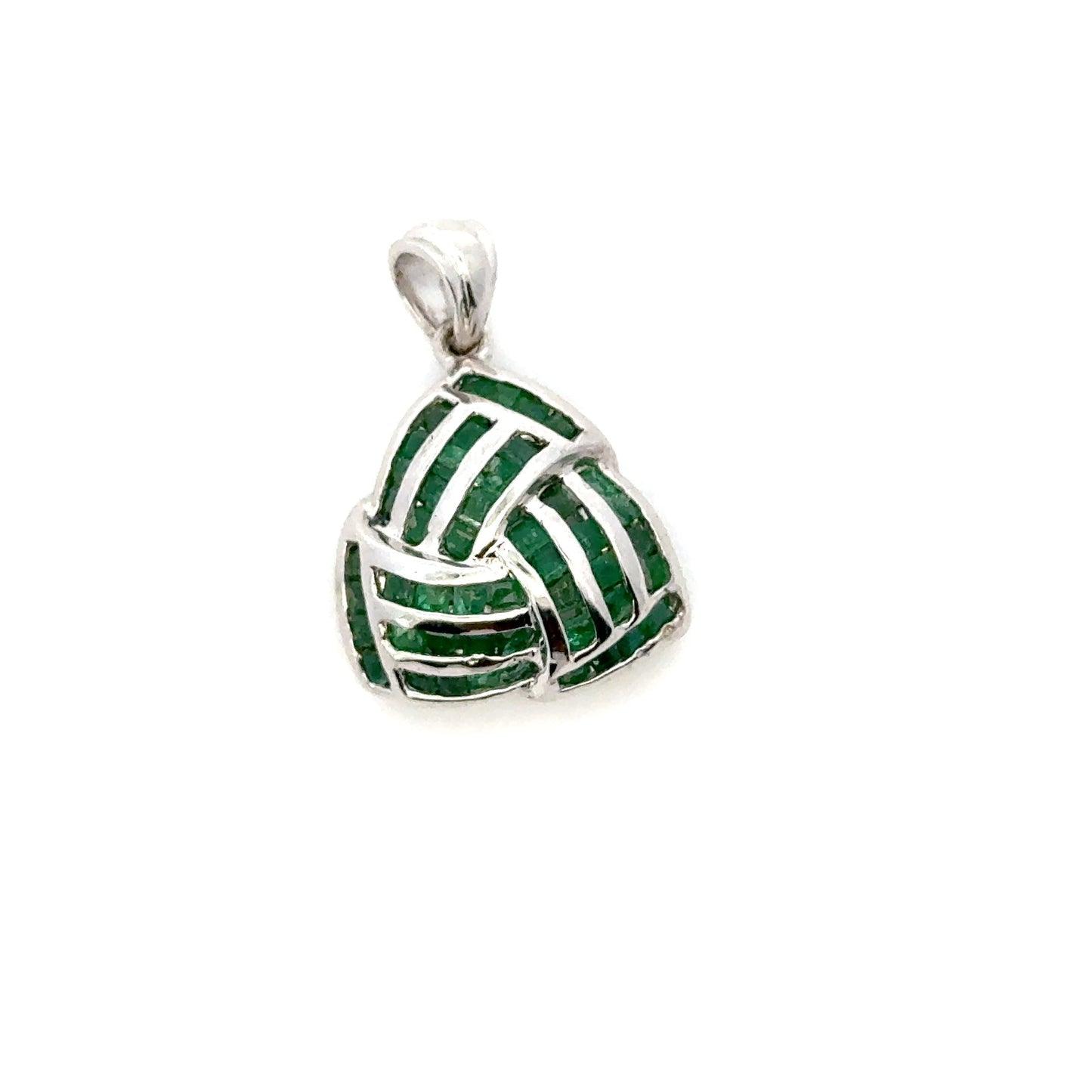 Emerald Pendant in 925 Sterling Silver