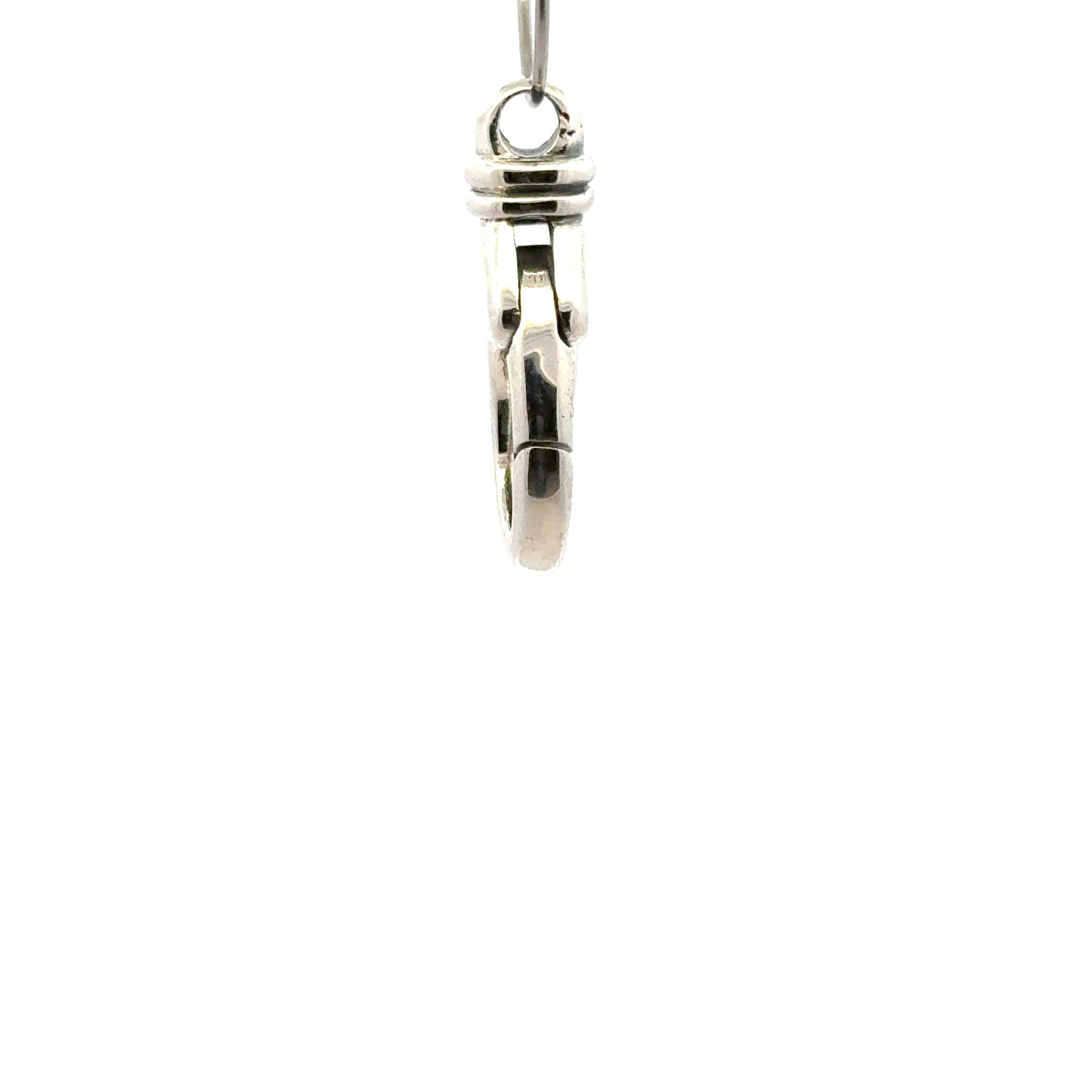 925 Sterling Silver Lobster Clasp with CZ
