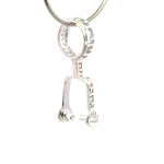 925 Sterling Silver Pinch Bail