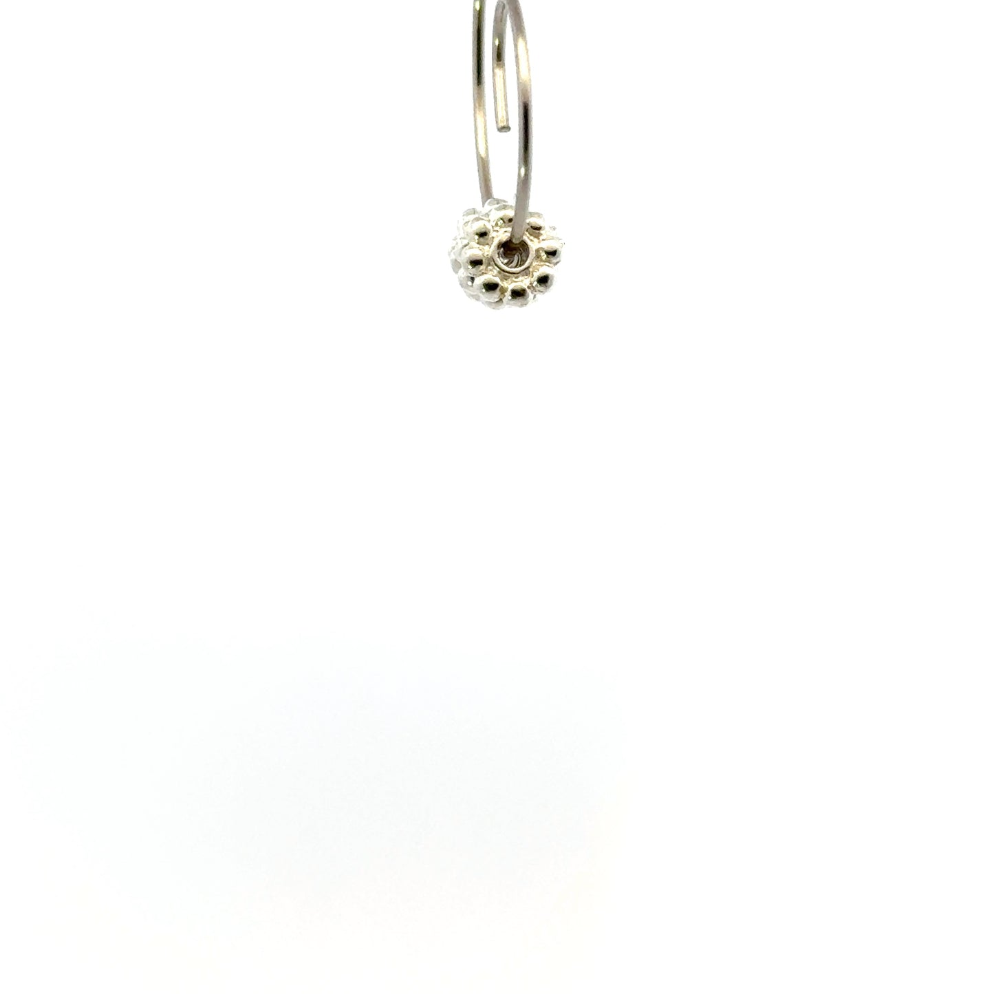 925 Sterling Silver Pack of 10 Ribbed Beads