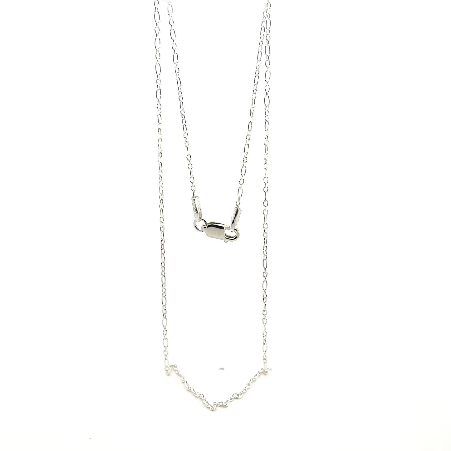 925 Sterling Silver Cable Figaro Chain