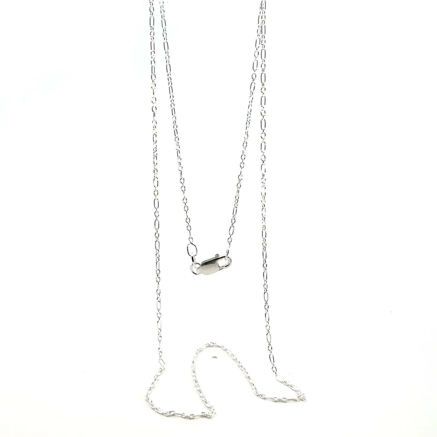 925 Sterling Silver Cable Figaro Chain